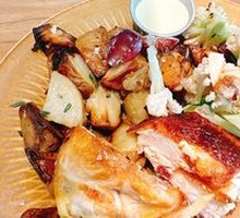 1/4 Roast Chicken + 2 Sides