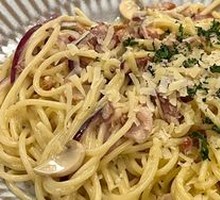 Creamy Bacon Mushroom Pasta