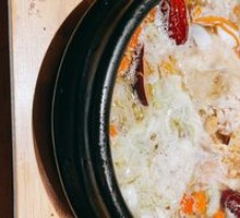 Bamboo Mushroom, Lily, and Ginseng Chicken Soup