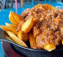 Beef Sauce Baked Potato