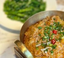 Toasted bread stewed chicken