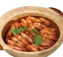 Shrimp Stew in Small Pot