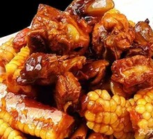 Pork Rib Stewed with Corn and Green Beans