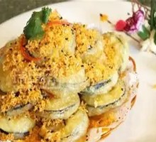 Eggplant and Lotus Root Double Box