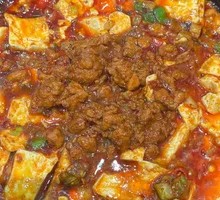 Stone Plate Meat Sauce Tofu