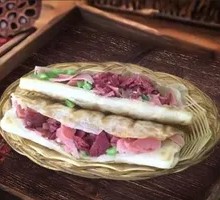 Ham-filled Flatbread