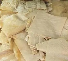 Oil-soaked tofu skin