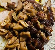 Pork Trotter and Intestine Rice Bowl