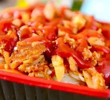Tomato Roast Meat Rice Bowl
