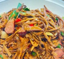 Smoked Bamboo Shoots with Preserved Pork