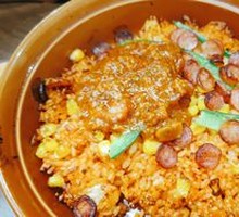 Sausage and Meat Sauce Risotto