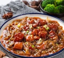 Eggplant Braised Pork Rice Bowl
