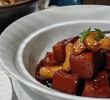 Braised Pork Belly with Abalone Sauce
