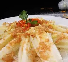 Steamed Baby Bok Choy with Garlic and Vermicelli