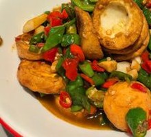 Pan-fried Quail Eggs