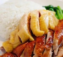 Roast Duck with Steamed Chicken