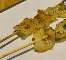 Roasted Pork Skin Skewers