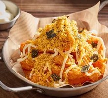 Meat-Flake Sweet Potato Strips