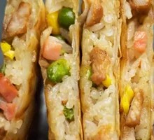 Soy Sauce Corn and Green Bean Pancake