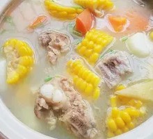 Corn, Yam, and Pork Rib Soup