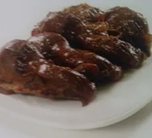 Fruitwood-smoked duck gizzard