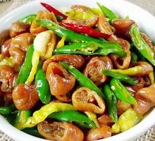 Spicy Pepper and Pig Intestines