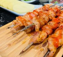 Old-Style Electric Grilled Lamb Skewers