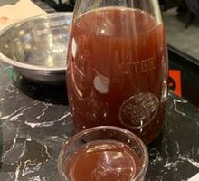 Homemade Plum Syrup Drink