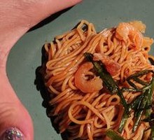 Scallion Oil with Shrimp Noodles