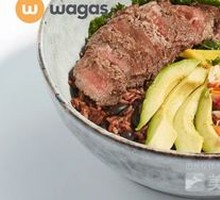 Pan-Seared Beef with Nuts and Rice Bowl