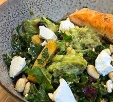 Pan-Seared Salmon with Avocado Salad