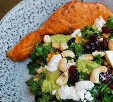 Pan-Seared Salmon with Avocado Salad