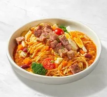 Tomato Beef Vegetable Pasta