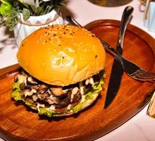 Truffle Mushroom Beef Burger