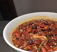 Spicy Sichuan Blood Duck Hot Pot