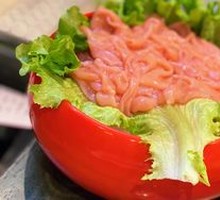 Fresh Duck Intestines from the Slaughterhouse