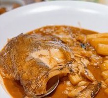 Soy-Braised Flounder Head