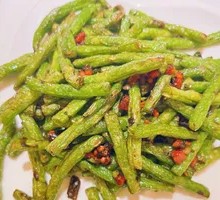 Eggplant and BBQ Pork with Green Beans