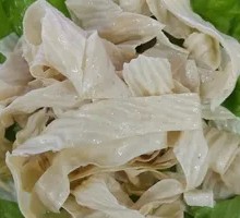 Oil-soaked tofu skin