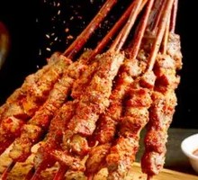 Lamb Skewers on Red Willow Branches