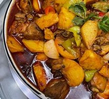 Large Plate Chicken Rice