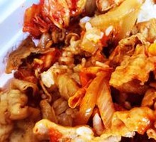 Spicy Kimchi Pork Rice