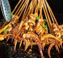 Mini Squid Skewers