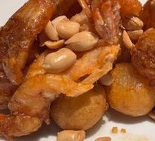 Pear-Encrusted Almond Shrimp