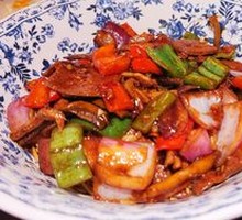 Stir-fried Pig Liver and Eel Noodles