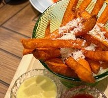 Cheesy Sweet Potato Fries
