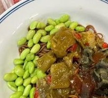 擂椒皮蛋荞麦拌面