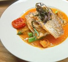 Pan-fried Sea Bass with Kaili Red Sour Soup