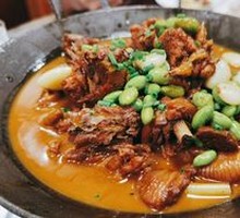 Braised Chicken with Edamame