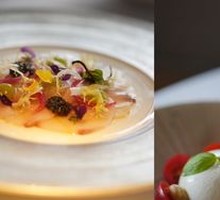 Burrata Cheese with Tomato Milk